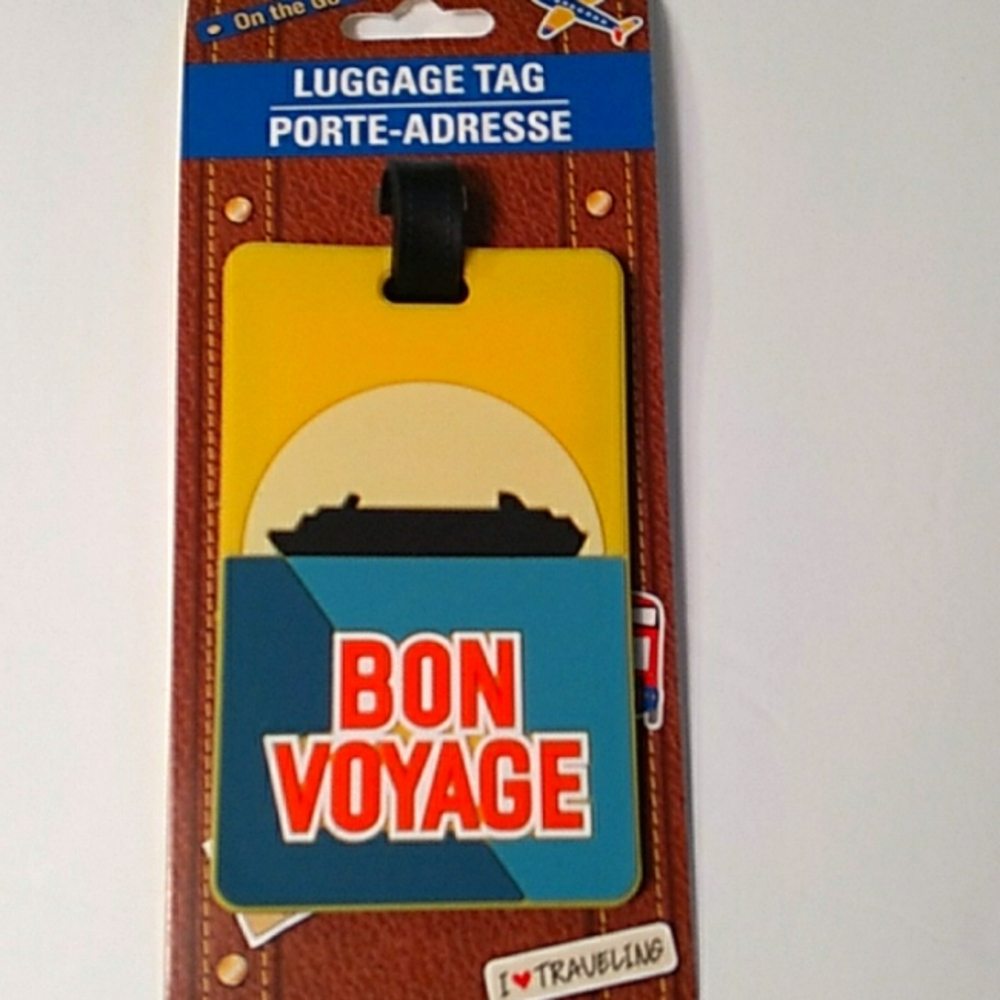 On The Go Bon Voyage Luggage Tag